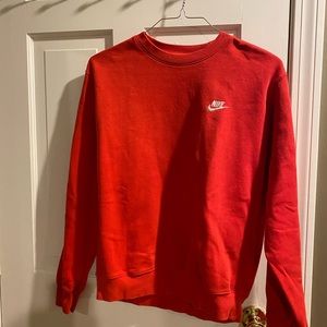 Nike men’s red crew neck